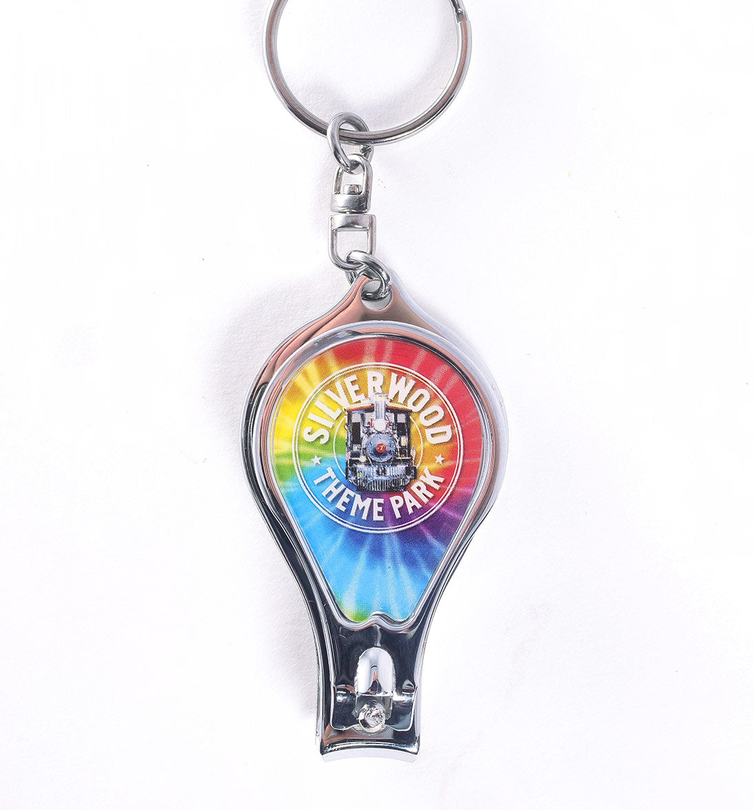 Tie Dye Nail Clipper Key Chain
