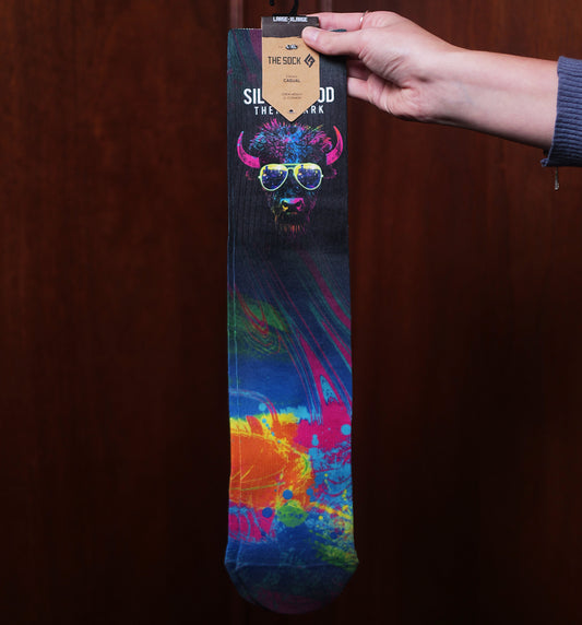 Neon Cool Buffalo Socks